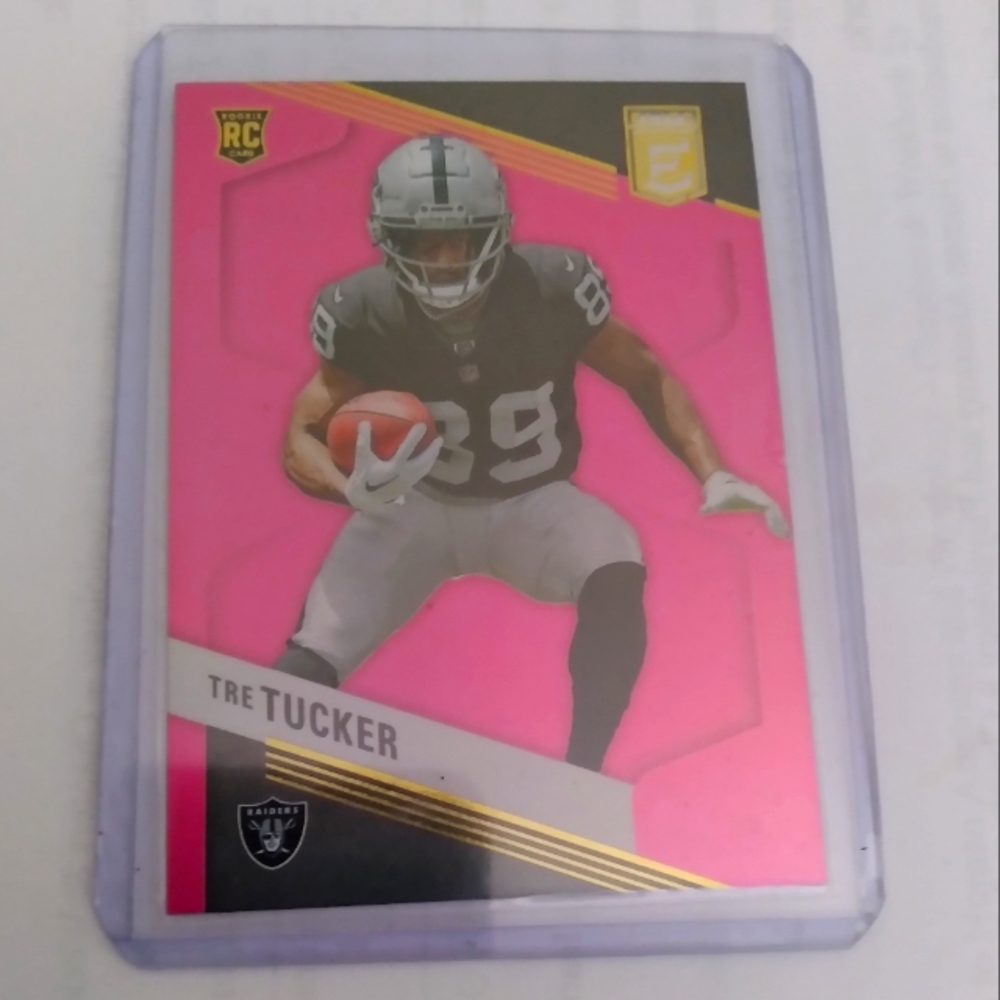 Tre tucker Rc Pink football card